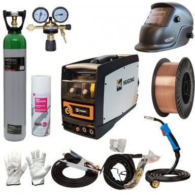 Suvirinimo pusautomatis Hugong NVM 200 HF III 200A, 230V Komplektas Suvirinimo pusautomatis Hugong NVM 200 HF III 200A, 230V Komplektas