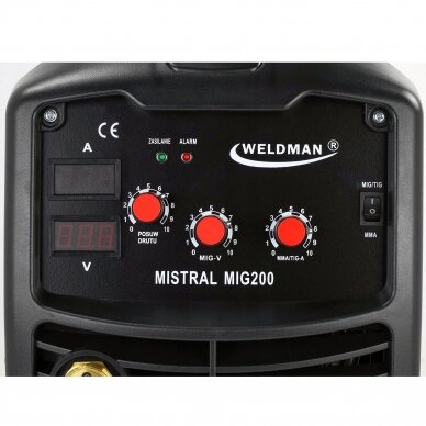 Pusautomatis Weldman Mistral Mig 200 su Tig Funkcija KOMPLEKTAS 4