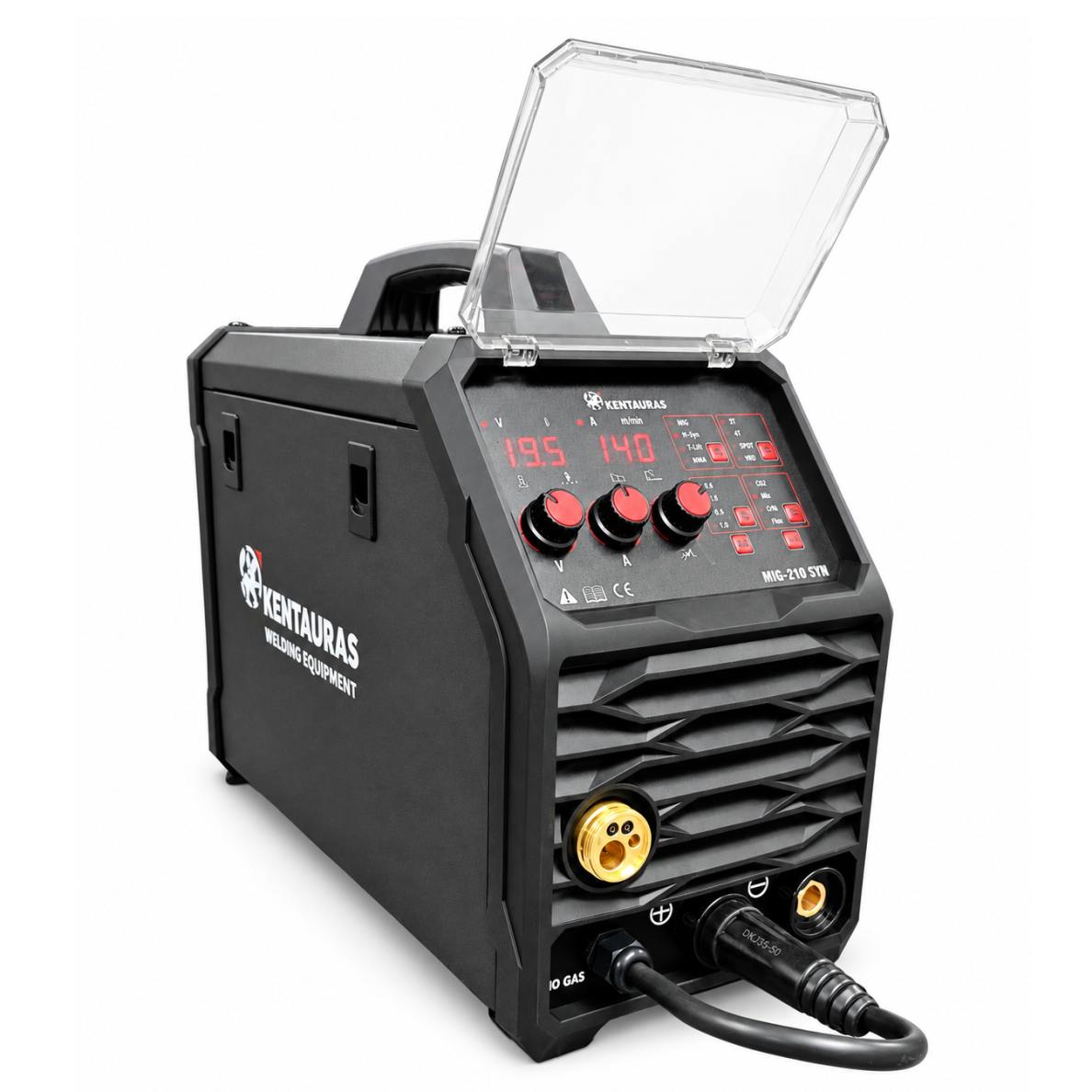 Suvirinimo pusautomatis Kentauras MIG-210 SYN 3 IN 1 200A, 230V 3 Suvirinimo pusautomatis Kentauras MIG-210 SYN 3 IN 1 200A, 230V 3