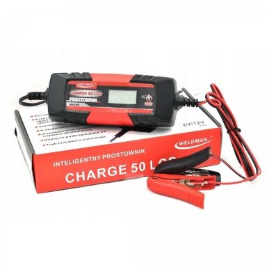 WELDMAN PAKROVĖJAS CHARGE 50 LCD 6/12V